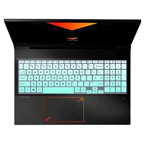 VNJ Accessories Silicone Keyboard Skin Cover for HP Victus 15 (15.6 inch) & HP Victus 16 (16.1 inch) Gaming Laptops (GR.Mint Green) - Image 4