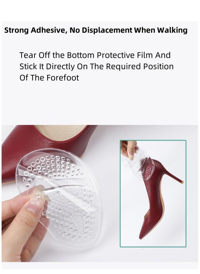 QZ Women's High Heels Anti-Slip And Anti-Pain Forefoot Half Size Pads  - Image 3