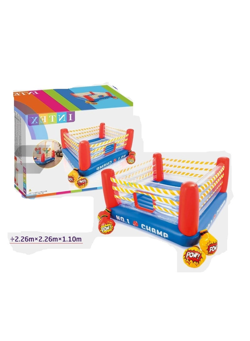 INTEX Jump-O-Lene Inflatable Ring For The Fun Of Your Children With 2 Pairs Of Air Gloves 226x226x110cm - Image 2