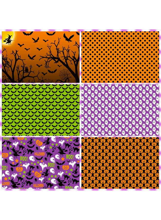 Bluejw 12 Sheets/pack New Product Hand Account Material Paper Black Halloween Hand Account Material Paper Clip Book Clip Card Paper DIY - Image 5