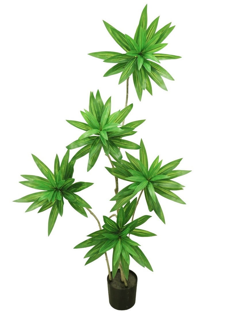 Sharpdo Artificial Plants  Artificial Flowers, 120cm Tall, High-End Light Luxury Indoor Living Room Artificial Green Plant Large Decorative Floor-Standing Artificial Tree Bonsai Ornament. - Image 1