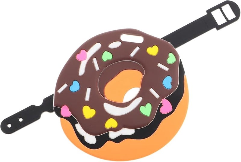 Soft Silicone Cartoon Donut Luggage Tags For Travel Baggage Identification - Image 1