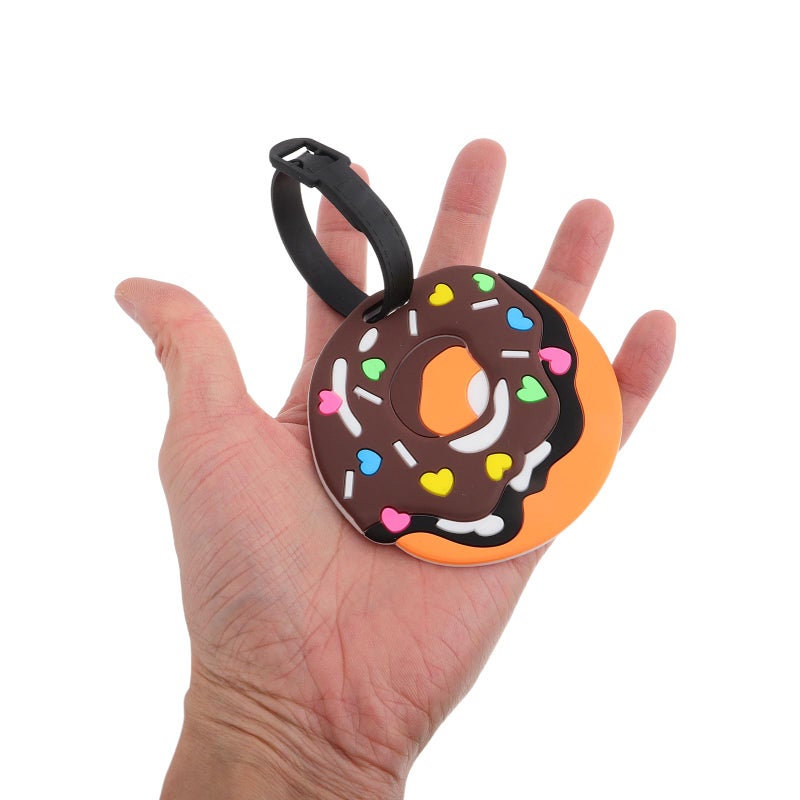 Soft Silicone Cartoon Donut Luggage Tags For Travel Baggage Identification - Image 4