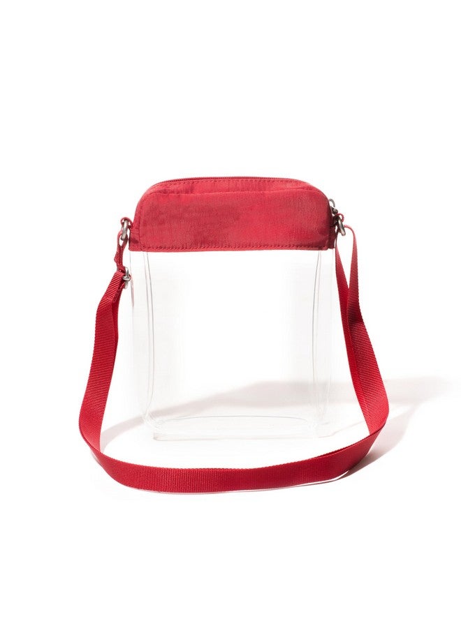 Baggallini womens Stadium Clear Bryant Crossbody cross body handbags, Red, One Size US - Image 4
