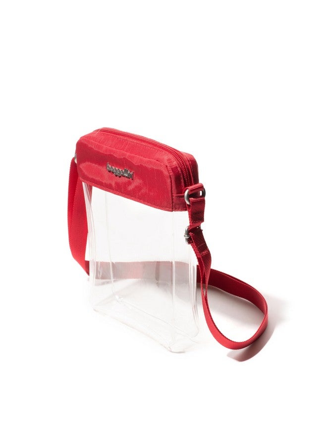 Baggallini womens Stadium Clear Bryant Crossbody cross body handbags, Red, One Size US - Image 3