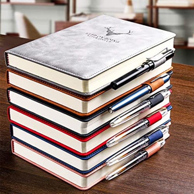 A5 Notebook Journal Hardcover Executive Diary with Premium Thick Paper, College Lined Journal, 8.3"×5.7", 360 Page, Perfect for Office Home School Business Writing Note Taking Navy Blue - Image 2