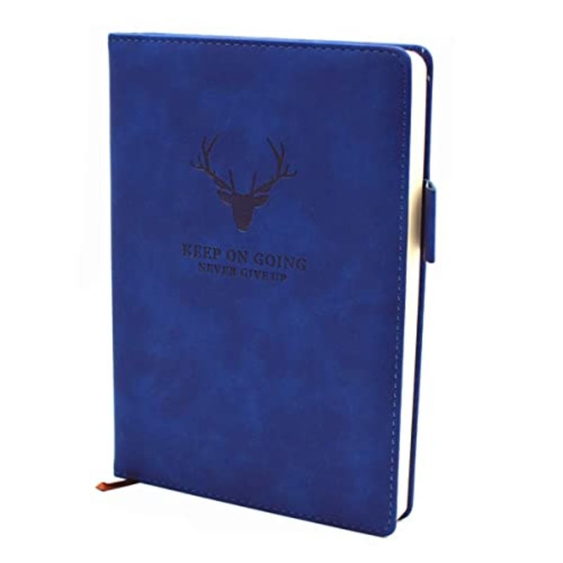 A5 Notebook Journal Hardcover Executive Diary with Premium Thick Paper, College Lined Journal, 8.3"×5.7", 360 Page, Perfect for Office Home School Business Writing Note Taking Navy Blue - Image 3