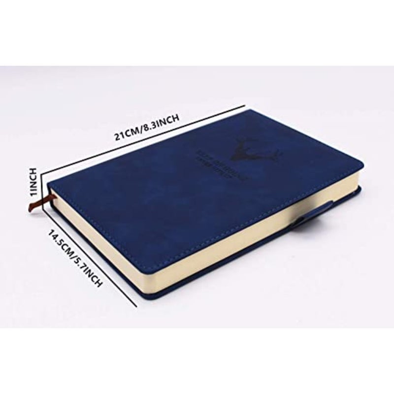 A5 Notebook Journal Hardcover Executive Diary with Premium Thick Paper, College Lined Journal, 8.3"×5.7", 360 Page, Perfect for Office Home School Business Writing Note Taking Navy Blue - Image 4