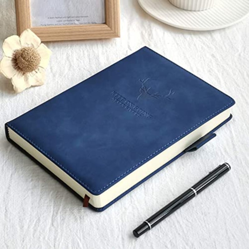 A5 Notebook Journal Hardcover Executive Diary with Premium Thick Paper, College Lined Journal, 8.3"×5.7", 360 Page, Perfect for Office Home School Business Writing Note Taking Navy Blue - Image 5