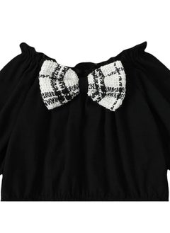 Hopscotch Hopscotch Girls Graphic Print BlouseSkirt Set In Black Color for Ages 3-4 Years  - Image 3