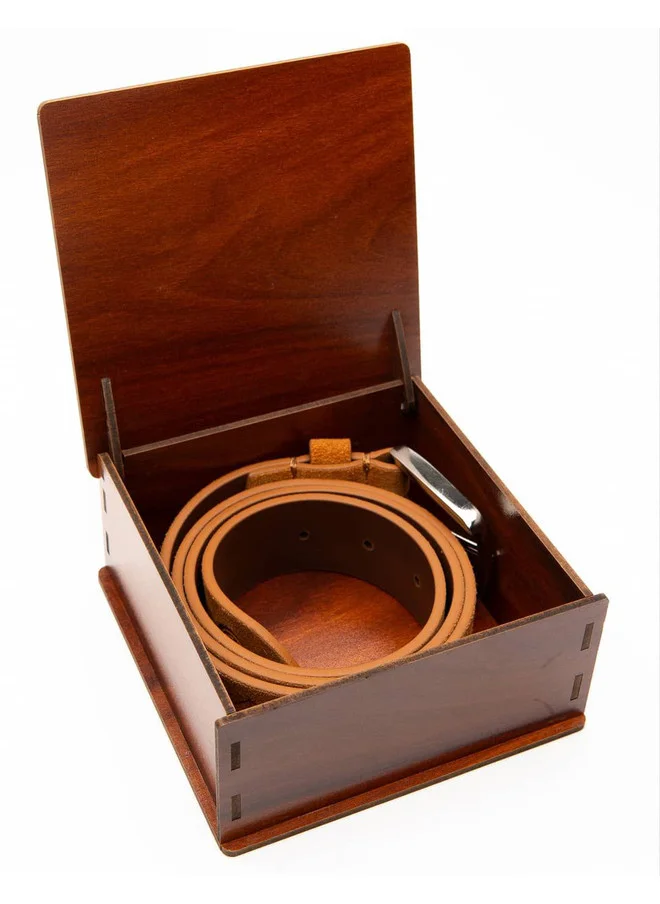 Bacca Bucci  Tan Genuine Leather Suede Belt for Men - Stylish and Durable for Men | Best Price UAE