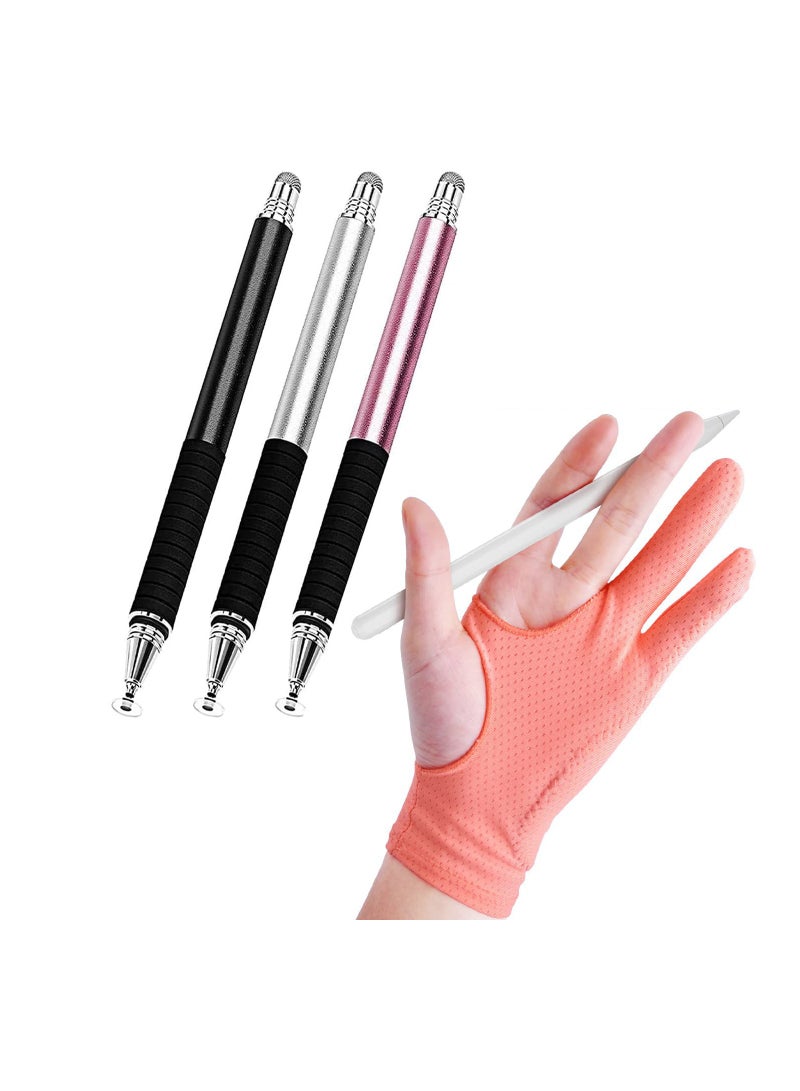 SYOSI 3 Pack Stylus Pens for Touch Screens High Sensitivity  Precision Tablet Pen 2 in 1 Capacitive Stylus Pen for iPhone iPad Android Tablet and All Capacitive Touch Screens - Image 1