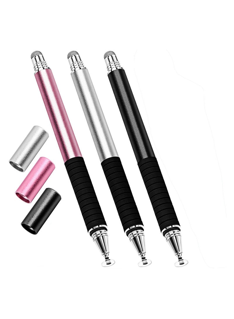 SYOSI 3 Pack Stylus Pens for Touch Screens High Sensitivity  Precision Tablet Pen 2 in 1 Capacitive Stylus Pen for iPhone iPad Android Tablet and All Capacitive Touch Screens - Image 2