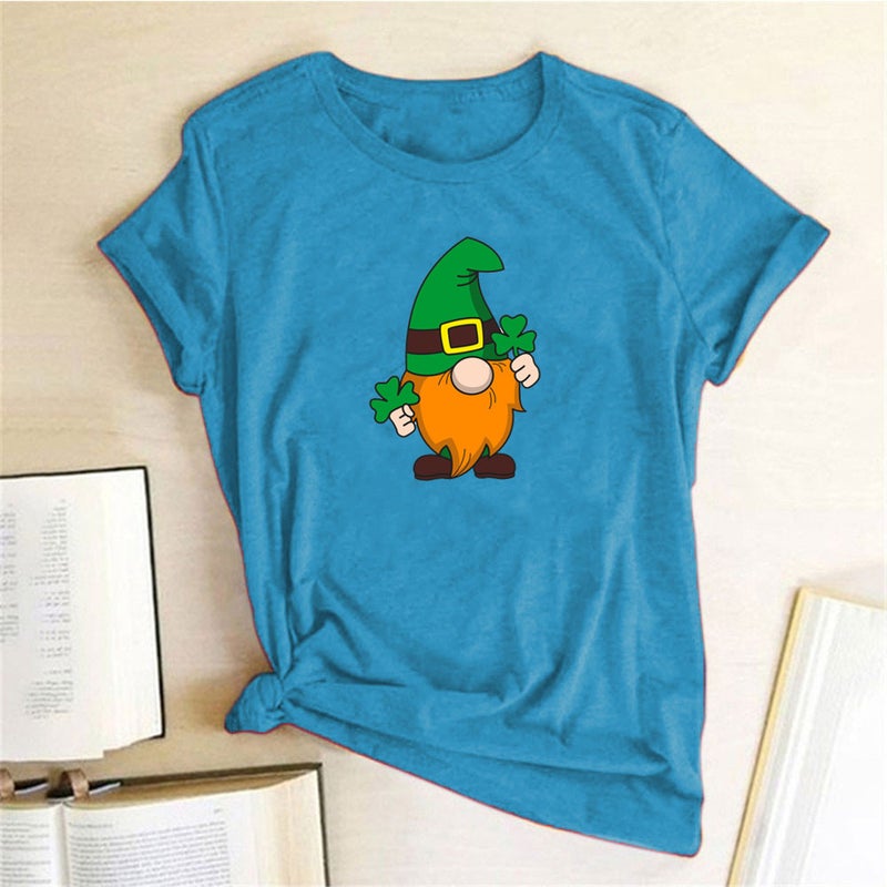 Wish Independent Station Dwarfs Fun Pattern Printed Short Sleeve T-Shirt - Image 4