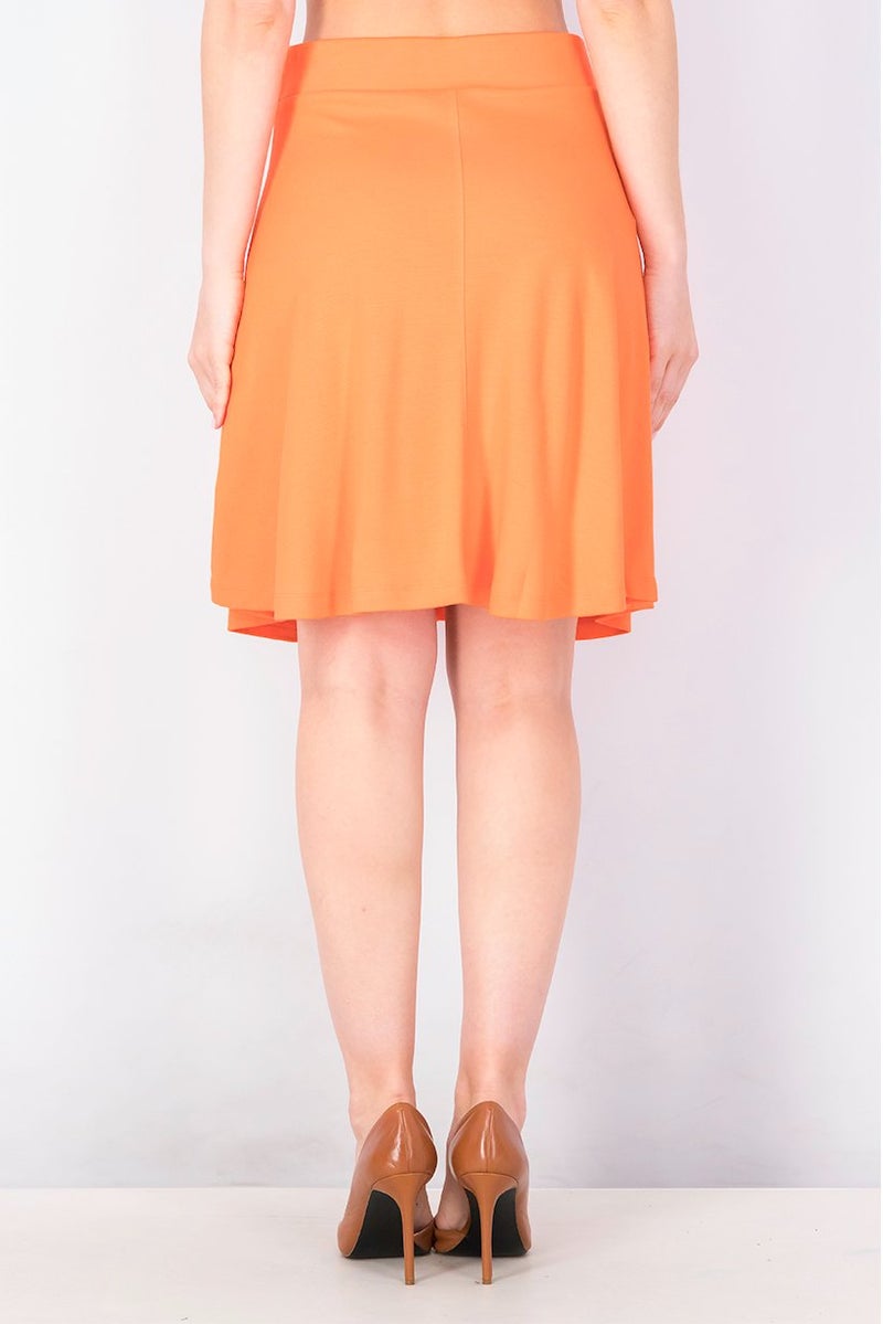 ESPRIT Women Plain Mini Skirt, Coral - Image 3
