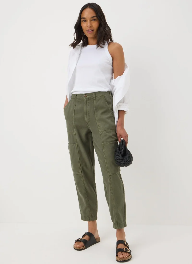 Matalan Khaki Utility Barrel Trousers
