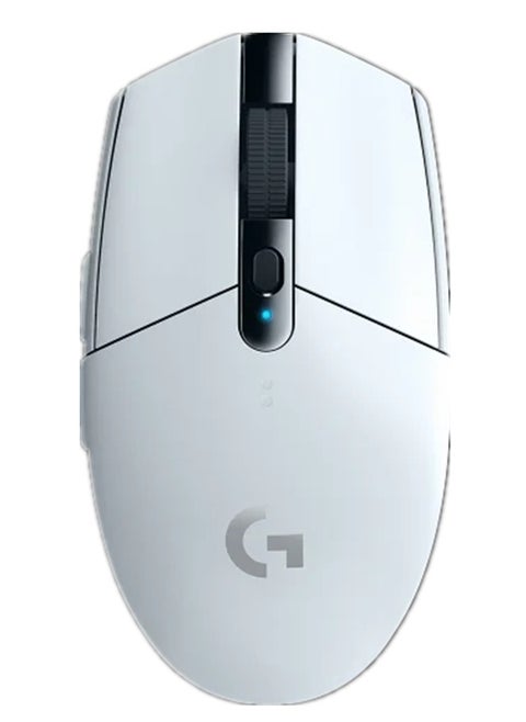 Logitech G304 Lightspeed wireless gaming mouse,HERO Sensor,Zero smoothing/acceleration/filtering,200 – 12,000 DPI,6 Programmable Button,250h Battery Life,On-Board Memory,White