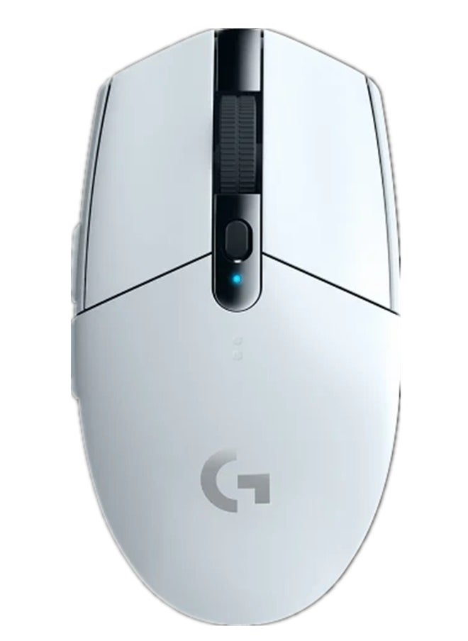 LOGI Logitech G304 Lightspeed wireless gaming mouse,HERO Sensor,Zero smoothing/acceleration/filtering,200 – 12,000 DPI,6 Programmable Button,250h Battery Life,On-Board Memory,White  - Image 1