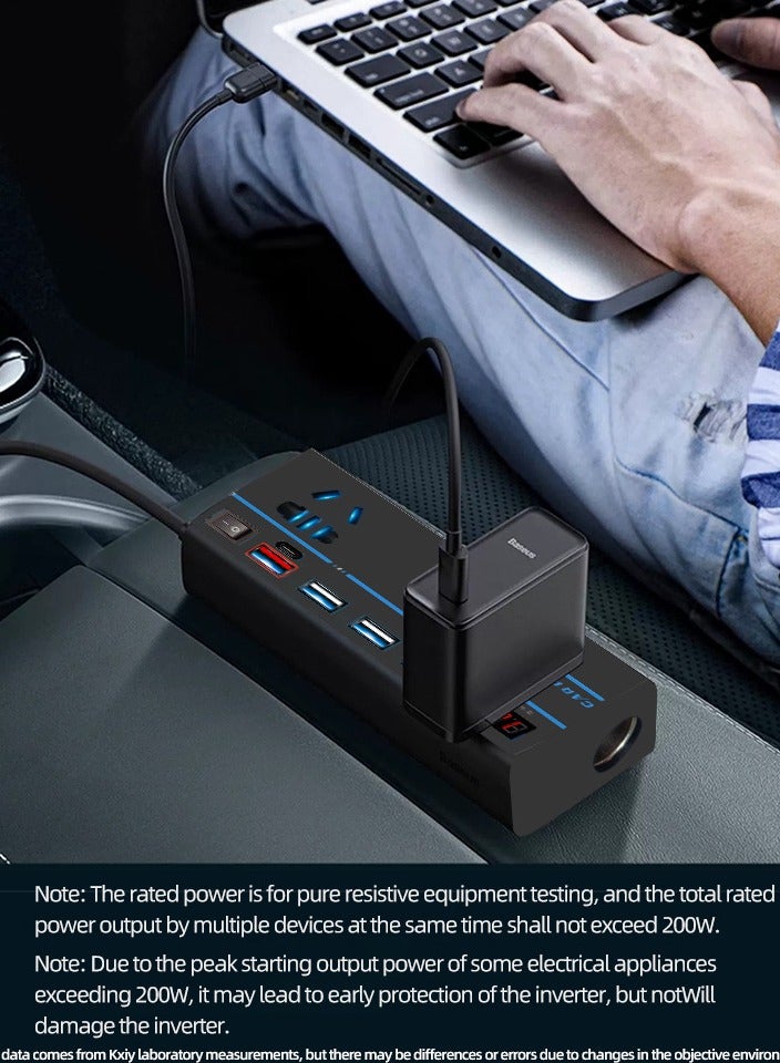 Car inverter charger 12v24v to 110v220V power converter Type-C mobile fast charging - Image 5