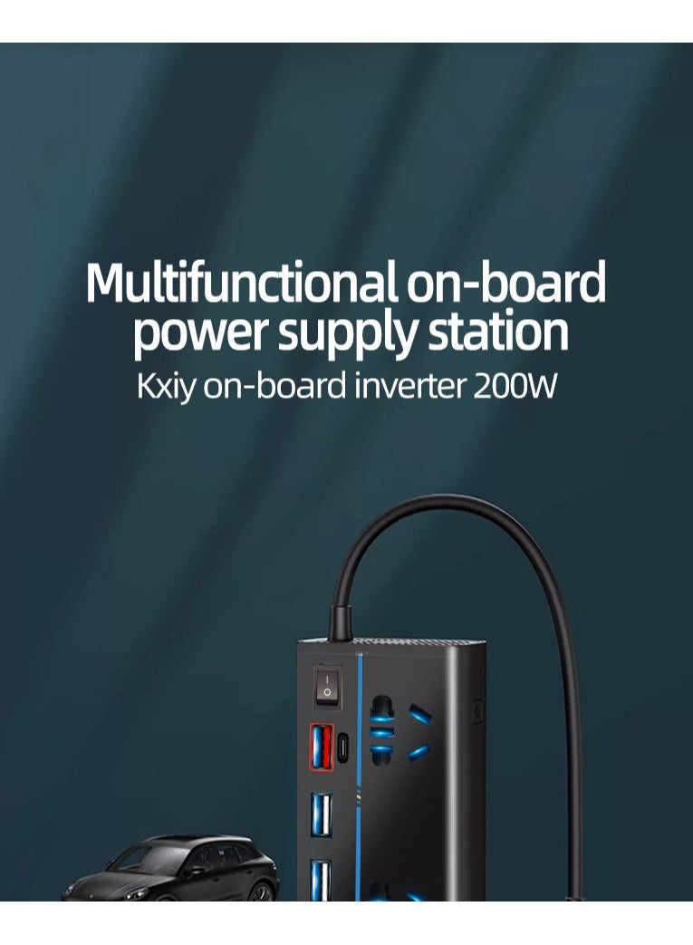 Car inverter charger 12v24v to 110v220V power converter Type-C mobile fast charging - Image 3