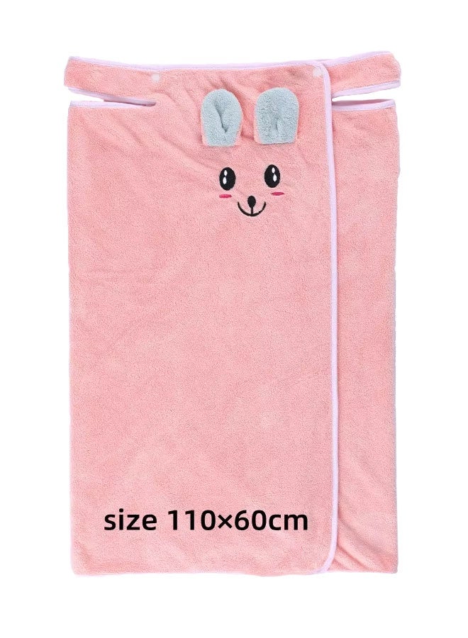 Kids Bath Towel,Towel for Kids, Girls Swim Cover Up Super Absorbent Cute Cartoon Animal,remium Kids Bath Towel Beach Towels Wrap,Absorbent Large Baby Towel,Suitable for Bath, Pool, Beach - Image 2