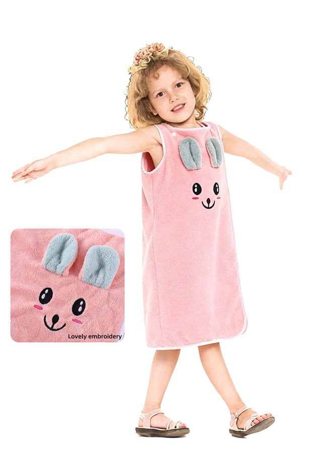 Kids Bath Towel,Towel for Kids, Girls Swim Cover Up Super Absorbent Cute Cartoon Animal,remium Kids Bath Towel Beach Towels Wrap,Absorbent Large Baby Towel,Suitable for Bath, Pool, Beach - Image 1