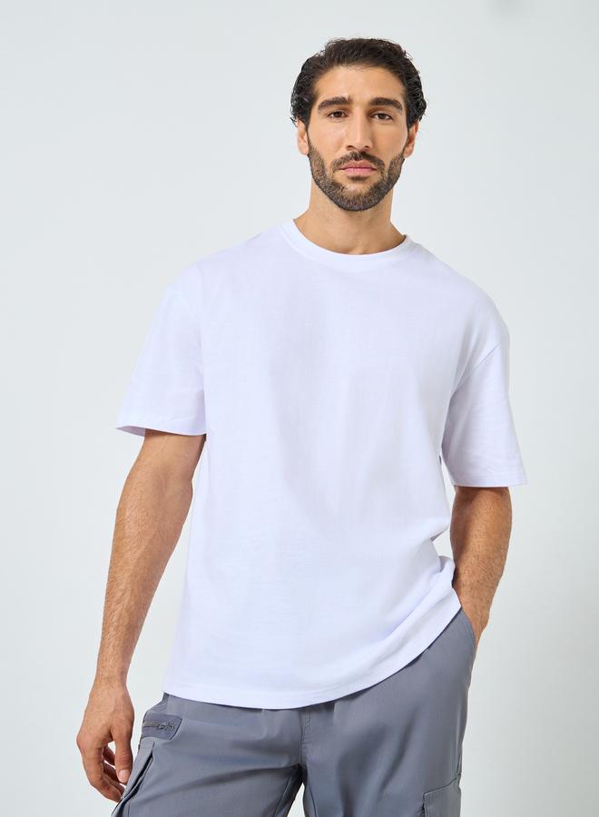 Styli Men Oversized  Typographic Print T-Shirt - Image 1