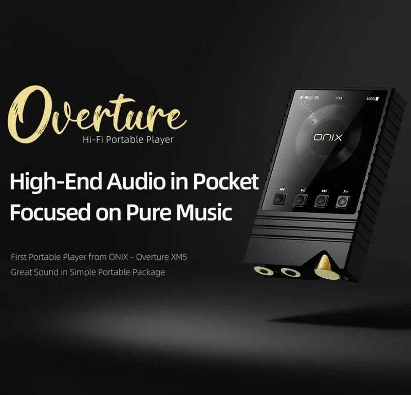 Onix Shanling Onix Overture XM5 MP3 Player Portable Music Player MP3 Player High-End Hifi Hi-res Audio Dual Bluetooth 5.2 DAC Ldac, XM5 Balck - Image 3