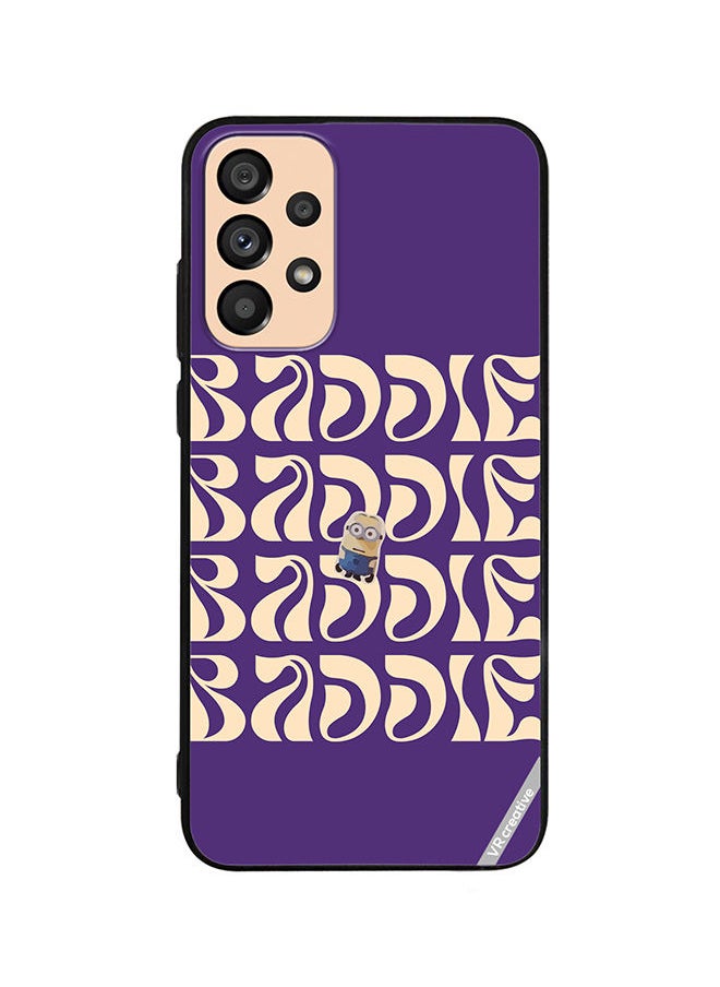 Protective Case Cover For Samsung Galaxy A33 5G Baddie With Minion Design Multicolour