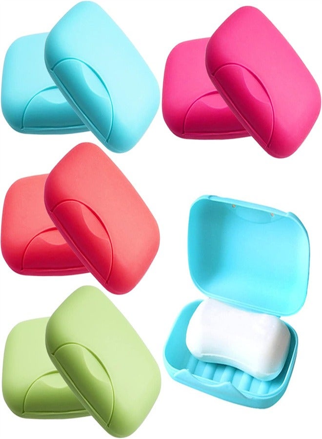 Soap Box Holder, 8pcs Plastic Travel Soap Dish Portable Leak Proof Soap Case Container Soap Dish Container for Bathroom Camping Gym Business Trip  - Image 1