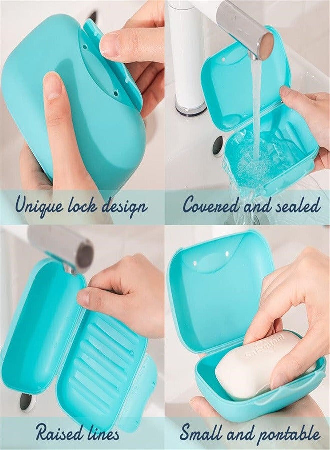 Soap Box Holder, 8pcs Plastic Travel Soap Dish Portable Leak Proof Soap Case Container Soap Dish Container for Bathroom Camping Gym Business Trip  - Image 3