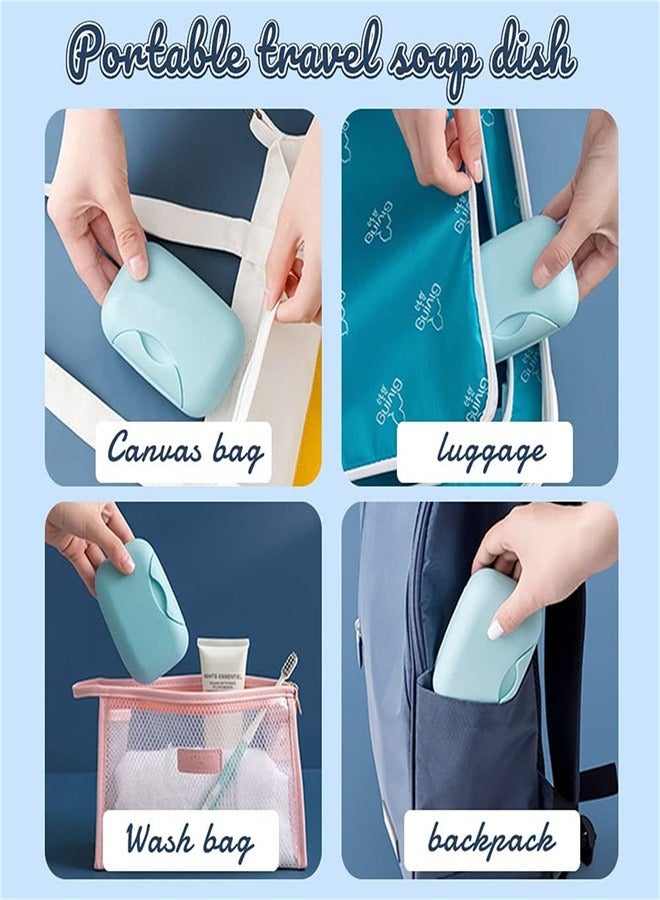 Soap Box Holder, 8pcs Plastic Travel Soap Dish Portable Leak Proof Soap Case Container Soap Dish Container for Bathroom Camping Gym Business Trip  - Image 5