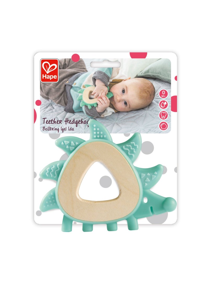 هيب لهاية قنفذ سيليكون خالي من البيسفينول أ، من عمر  شهر، لعبة للتسنين، هدايا ألعاب أطفال، هدايا استحمام الأطفال، تدليك لطيف وتخفيف لثة الطفل، تخفيف ألم لثة الرضع - Image 1