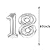 ZSNWGZ Sweet 18th Birthday Decorations Party SuppliesSilver Number 18 Balloons18th Foil Mylar Balloons Latex Balloon DecorationGreat 18th Birthday for GirlsWomenMenPhoto Props - Image 2