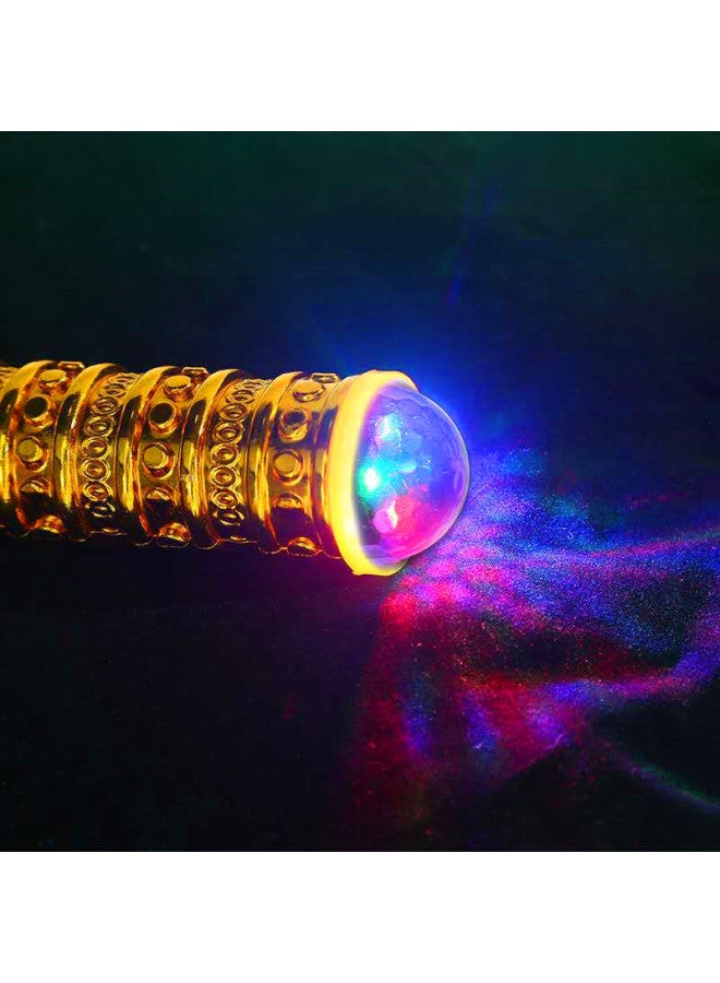 Automatic Telescopic Gold Cudgel Stainless Steel Luminous Telescopic Gold Cudgel Scenic Spot Stall Children's Toys Wholesale-Color:Button Telescopic Gold Hoop Red  - Image 4