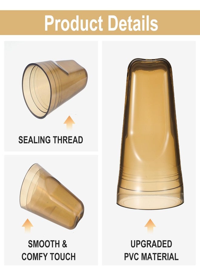 مولين مجموعة مولين من 36 غطاءً لزجاجات المشروبات الكحولية، غطاء صنبور عالمي لموزع صب المشروبات الكحولية، أغطية غبار شفافة لأغطية زجاجات النبيذ، لوازم أدوات المطبخ والبار المنزلي (شامبانيا) - Image 5