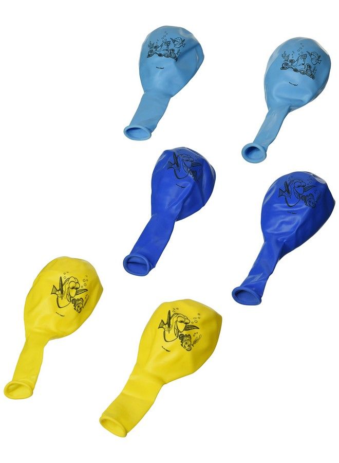 Amscan Finding Dory Nemo Birthday Party Latex Happy Birthday Balloons X 6 - Image 1