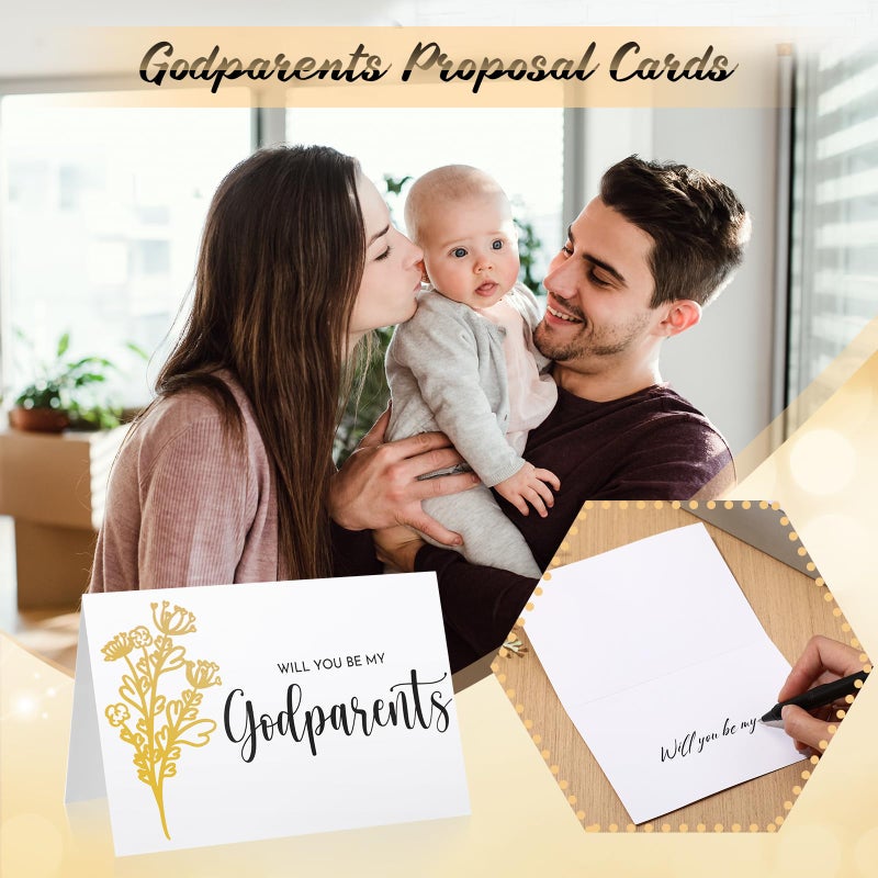 Yiyiring 9 Pcs Godparents Proposal Gift Set Will You Be My Godmother Godfather Glass Cup Scented Candle Cross Bracelet Cards Box from Godchild Baptism Padrino Madrina Uncle Aunt Gifts - Image 5