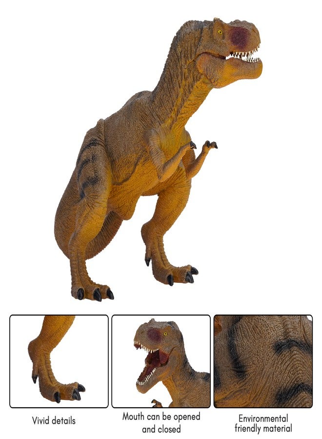 BAREPEPE Dinosaur Toys for Kids Big Size,Dinosaur Action Figures Realistic Dinosaur Toys Gifts for Kids Boys Girls T-Rex Edition(25cm x 18cm,Big Sqatting Tyrannosaurus Rex) - Image 4