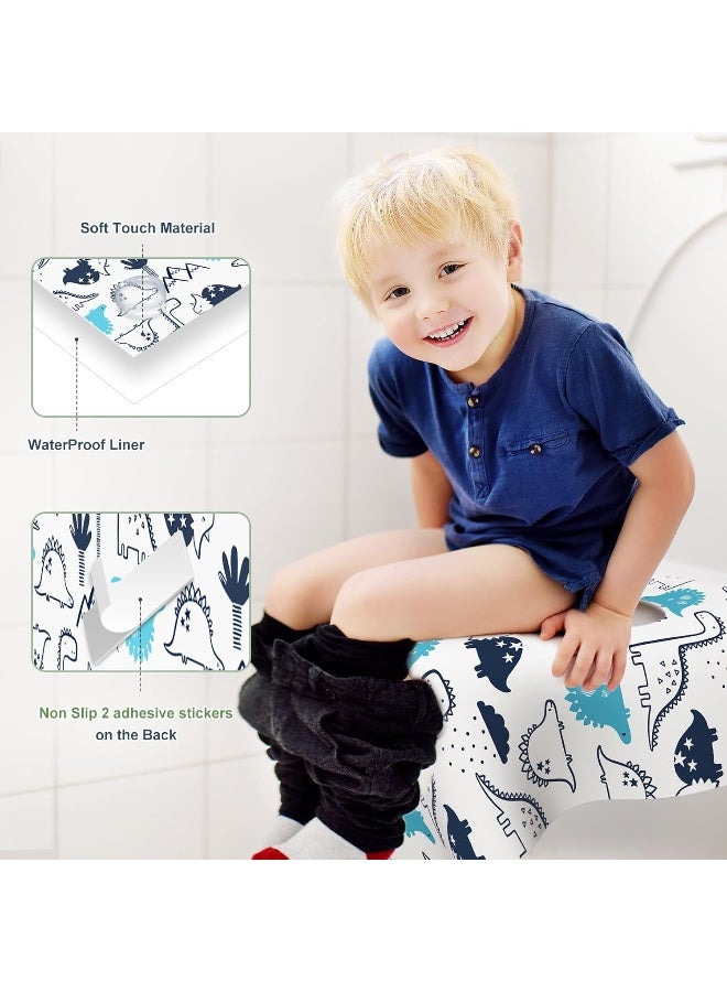 POIKSHARK 30 Pack Toilet Seat Covers Disposable, Large Waterproof Potty Covers for Toddlers, Kids, and Adults, Individually Wrapped for Travel, Toddler Potty Training for Public Restroom, Airplane, Trip - Image 2