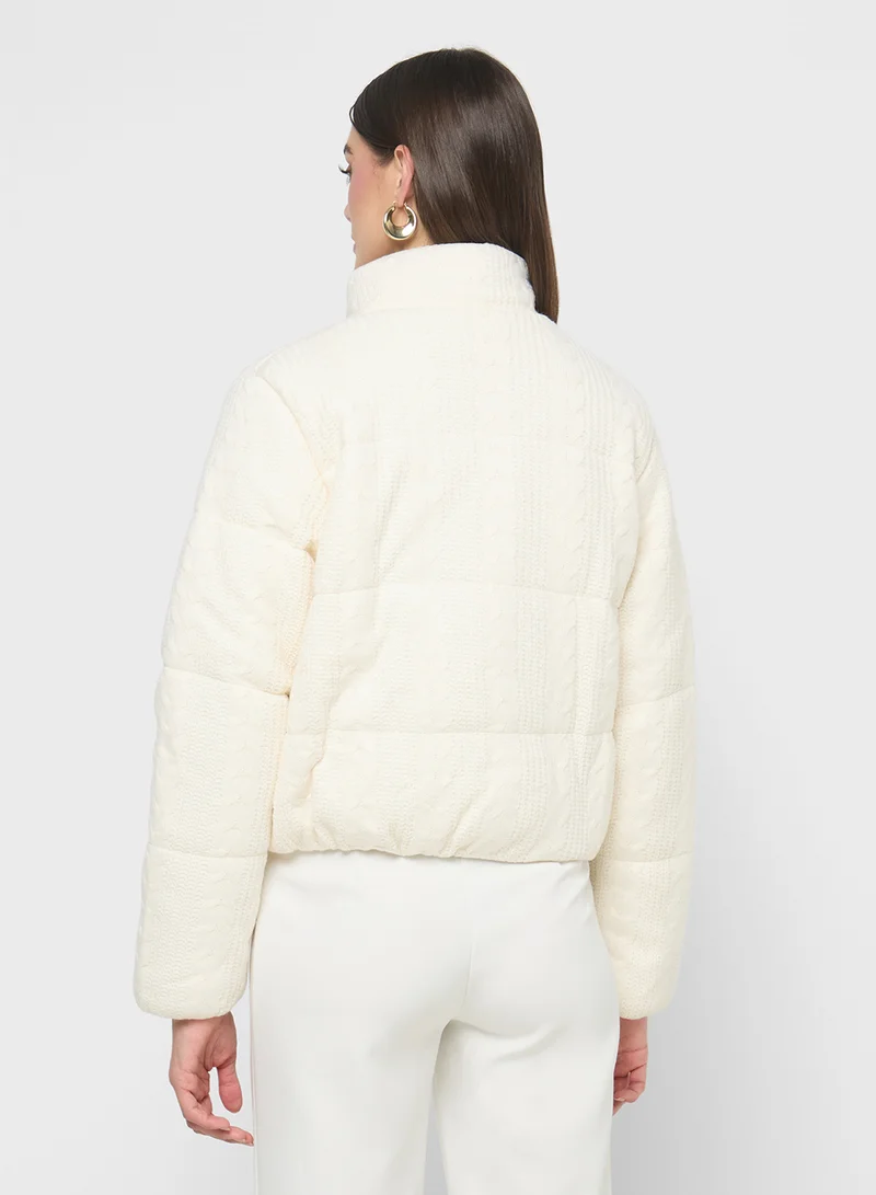 ELLA Puffed Jacket With Zipper