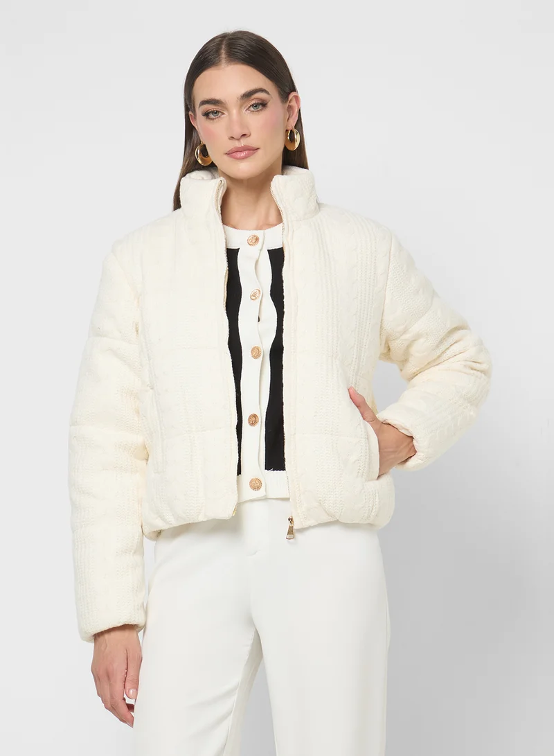 ELLA Puffed Jacket With Zipper