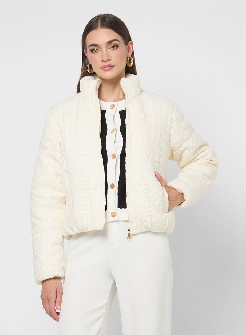 ايلا جاكيت منتفخ بسحاب - Image 1