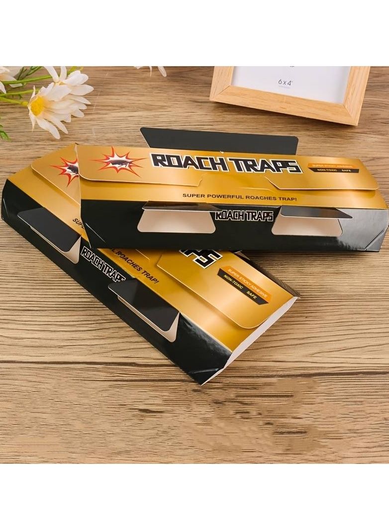 Generic 5pcs Cockroach Trap Sticker For Kitchen Corner Safety Glue Trap  - Image 4