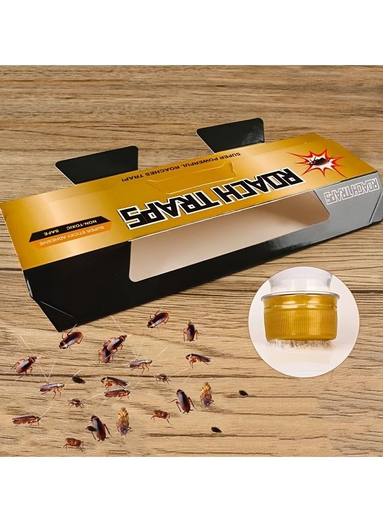 Generic 5pcs Cockroach Trap Sticker For Kitchen Corner Safety Glue Trap  - Image 1