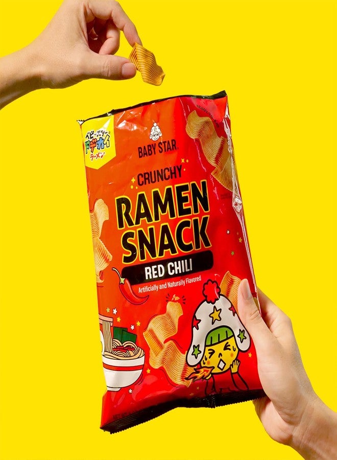 Baby Star Crunchy Ramen Snack Wide - Red Chili 2.46oz (6 Pack) - Image 5