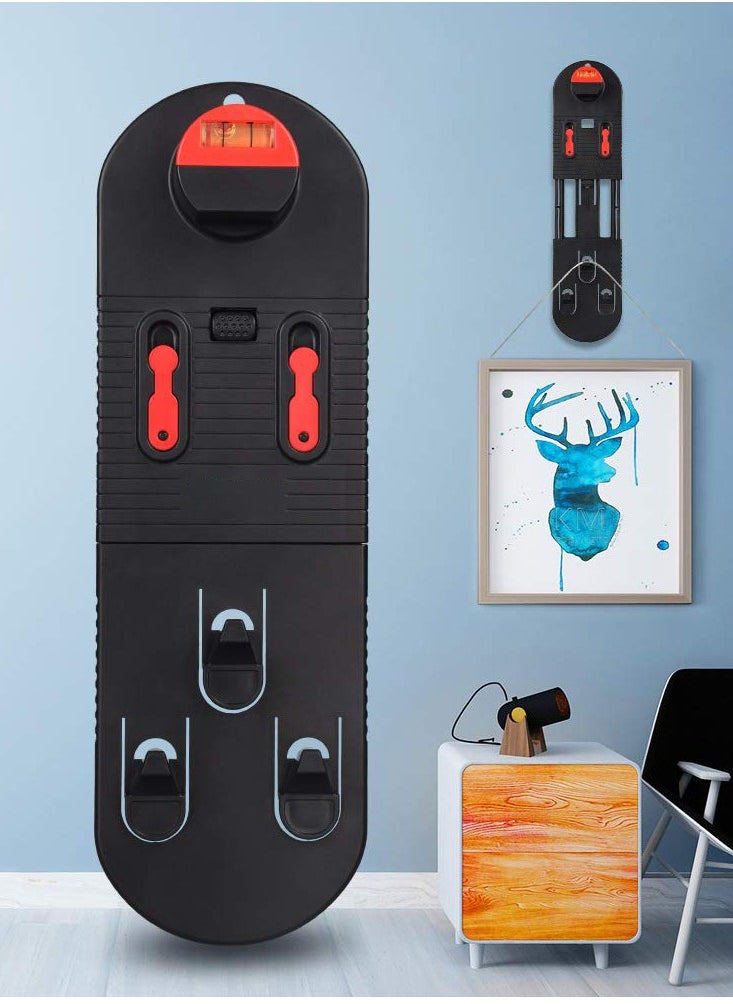 Excefore - Picture Hanging Tool, Wall Hanging Kit with Picture Hanging Tool, Photo Frame Hangers Hanging Tool Picture Hanging Tool Kit, Frame Wall Locator with Level Straight-Up Heavy Picture Hanging Kit - Image 1