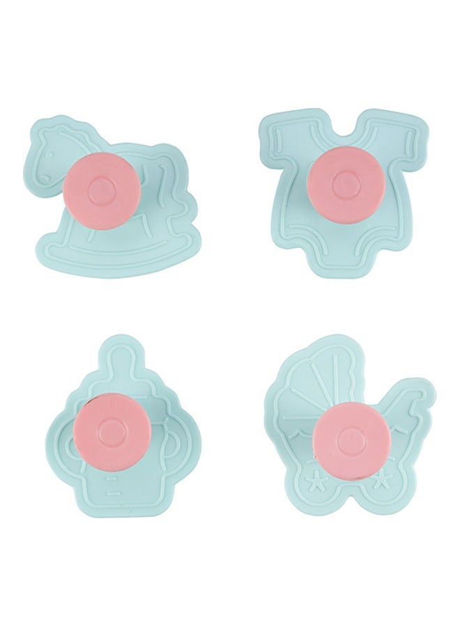 Royalford Cookie Cutter- RF10970|Baby Theme Cookie Cutter and Fondant Cutter| Plastic Cookie Cutter| Cookie Cutter with Handle Multicolor - Image 3