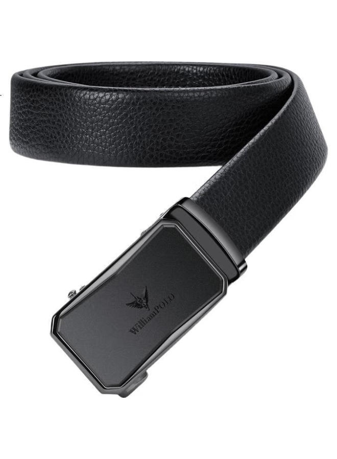 Williampolo King Paul Leather Belt Men'S Business Automatic Buckle Genuine Leather Waist Belt Valentine'S Day Gift For Boyfriend Husband - Image 2