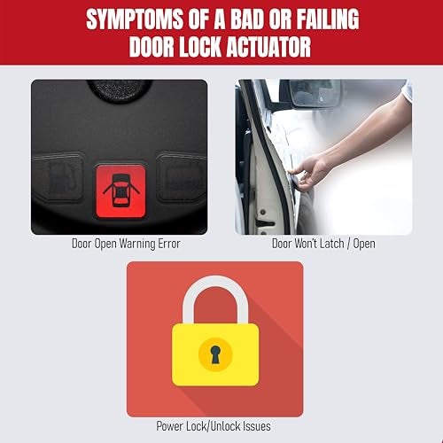 AA Ignition Door Lock Latch Actuator Replacement by AA Ignition - Front Right Passenger Side - Replaces 9L3Z5421812A, 7T4Z7821812A - Fits Ford and Lincoln - Explorer, F150, Mustang, Police Interceptor, Taurus - Image 5